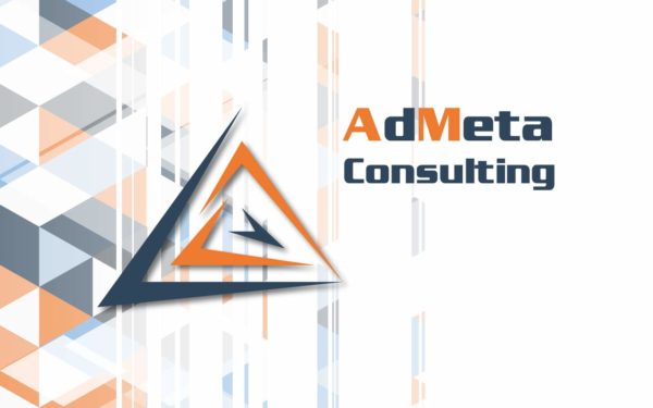 grafica coordinata e logo AdMeta Consulting